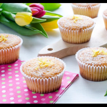 Muffins cu iaurt și lămâie (fără gluten)