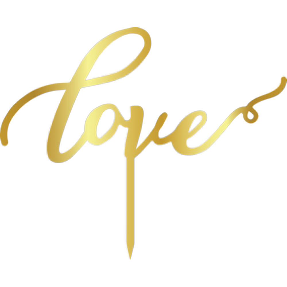 Topper - Love/Golden 165x140 mm 14018 CSL