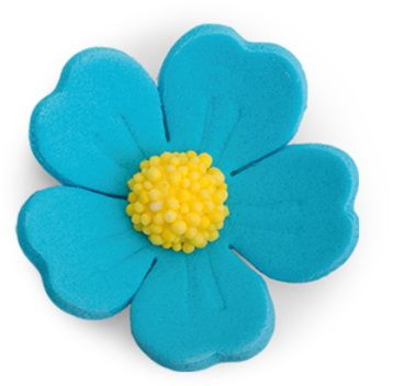 Decoratie din zahar Floare de cimp albastra 30190 UKR (set 7 buc)