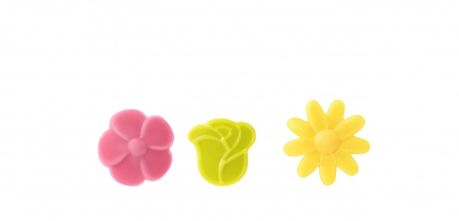 Decoratiuni din ciocolata Mini Flowers Color 0,049kg 339961 BARB