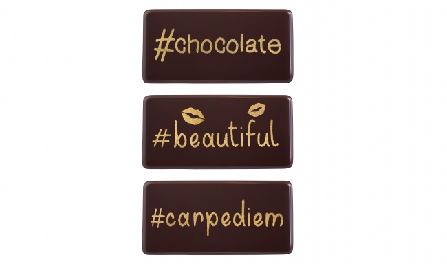 Decoratiuni din ciocolata Hashtag set dark 339861 0.115kg BARB