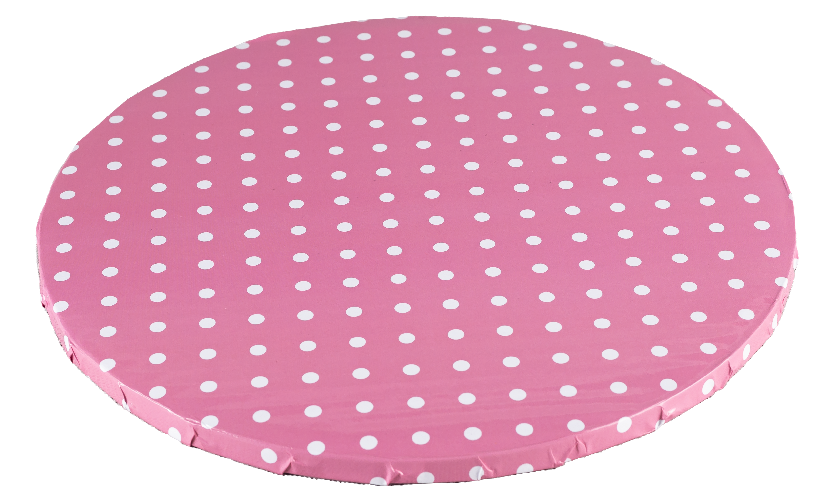 Platformă tort rotundă roză cu buline 25 cm SMT