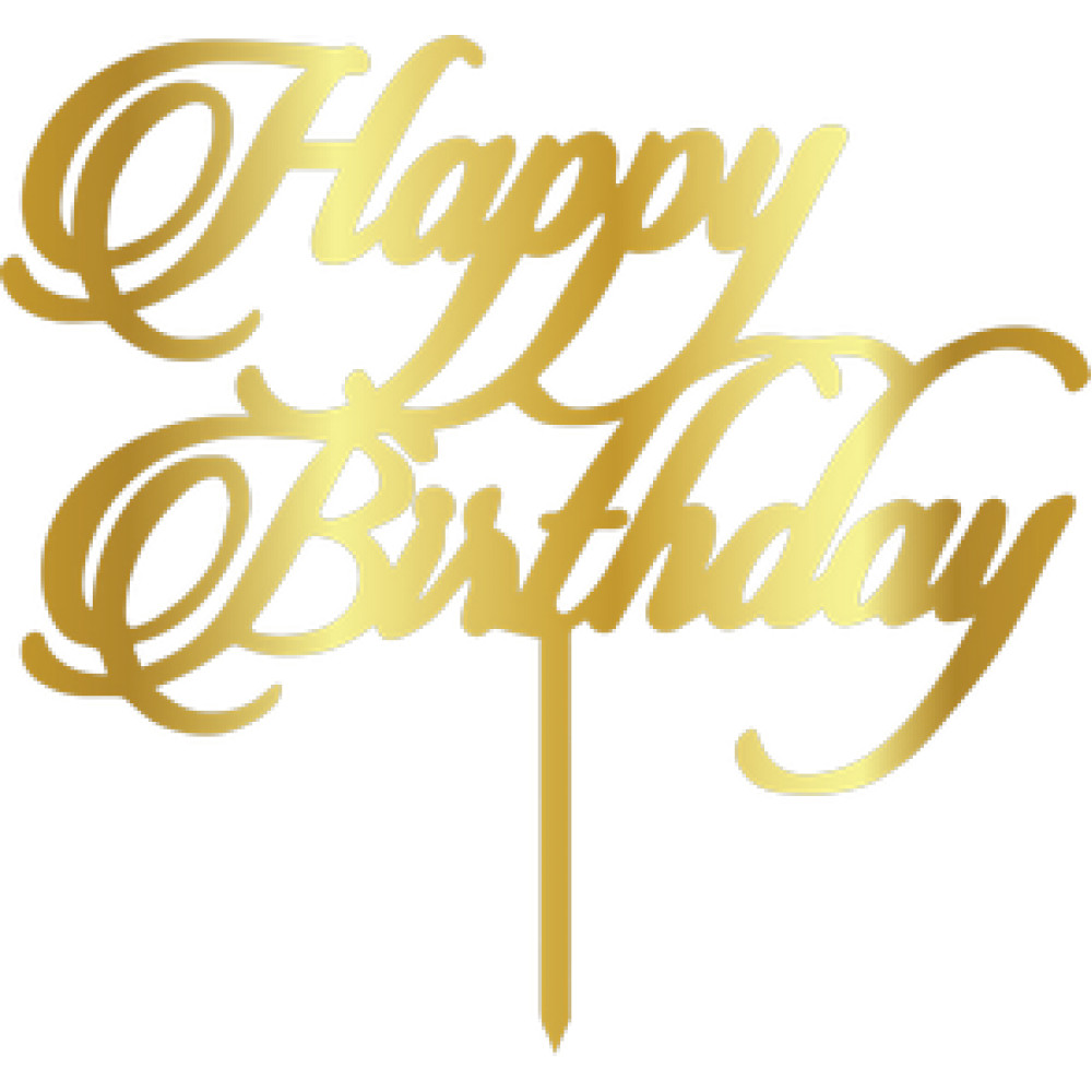 Topper - Happy Birthday/Golden 14040 CSL