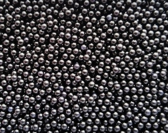 Perle negru, 4mm, 50g, GustaPro