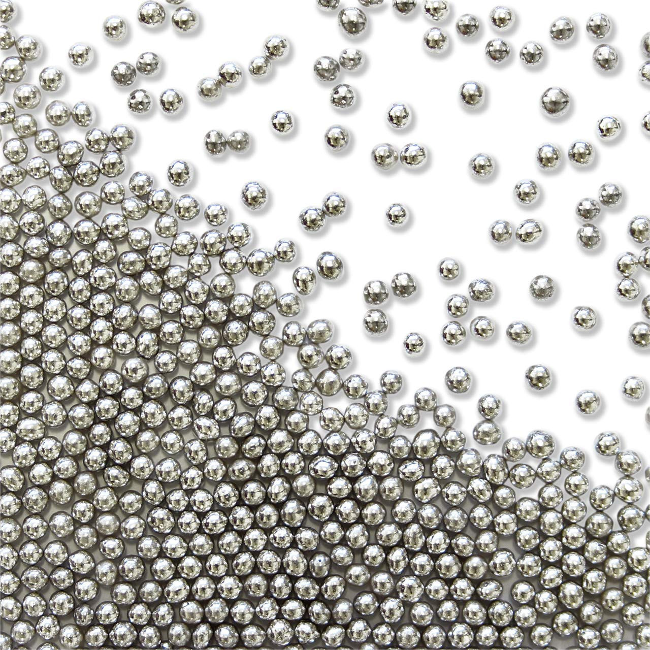 Perle argintii, 4 mm, 100g, GustaPro
