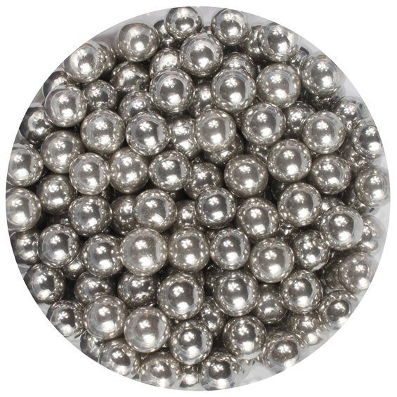 Perle argintii, 6 mm, 100g, GustaPro