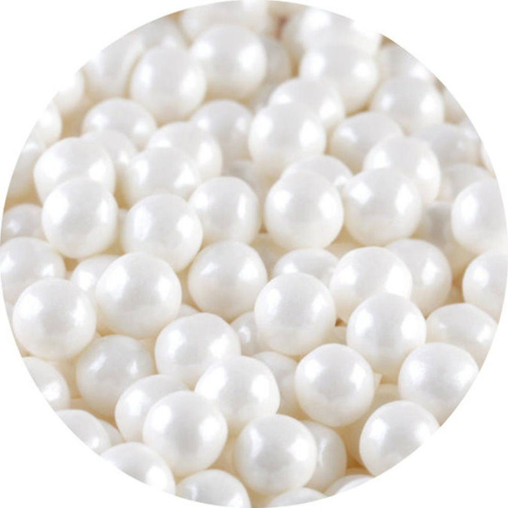 Perle alb, 8 mm, 50g, GustaPro