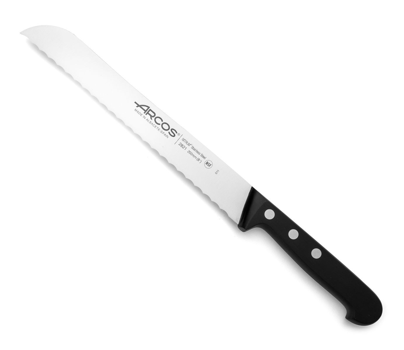 Cutit profesional pentru paine, Bread Knife (Serrated), lungime 20cm, Arcos