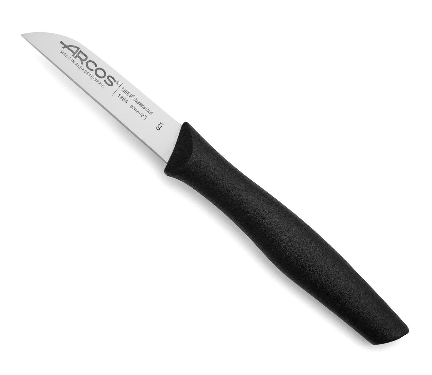 Cutit profesional negru, Paring Knife, lungime 8cm, Arcos