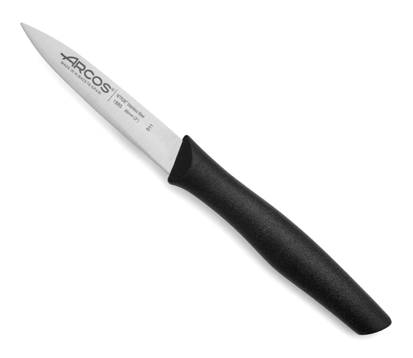 Cutit profesional negru, Paring Knife, lungime 8,5cm, Arcos