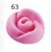 Decoratiuni din zahar trandafir roz, 2cm, 70buc, Sugart