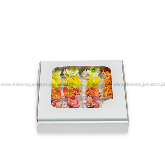 Decoratiuni din zahar clematis multicolor 054899 PJT, set 100 buc