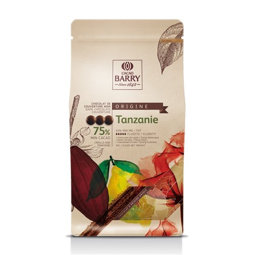 Ciocolata neagra TANZANIA 1 kg CHD-Q75TAZ-2B-U73 BARRY