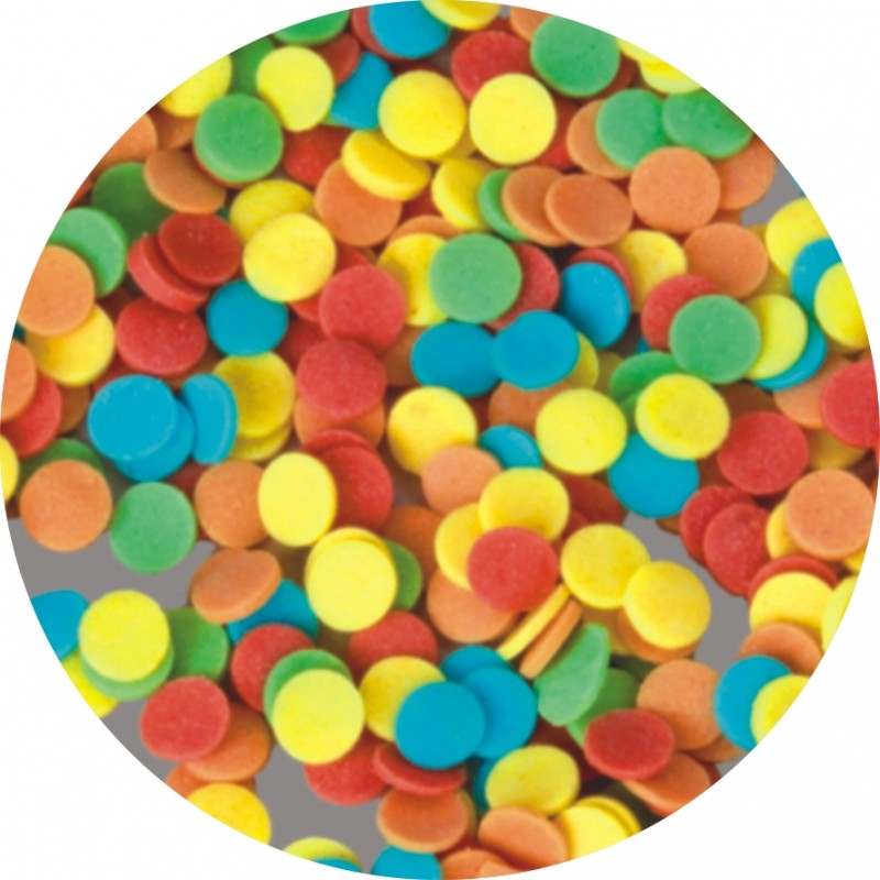 Decoratiuni din zahar Konfetti mix multicolor 50 g DEK
