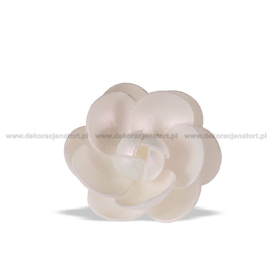 Trandafir din napolitana mare alb perlat 11051200/P GPR