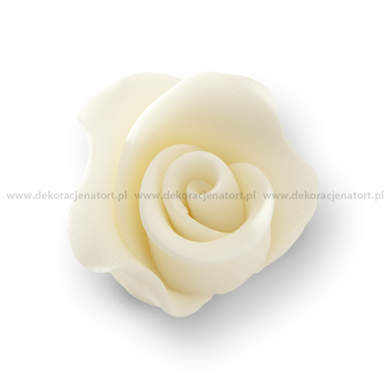 Trandafir din zahar mediu alb GPR