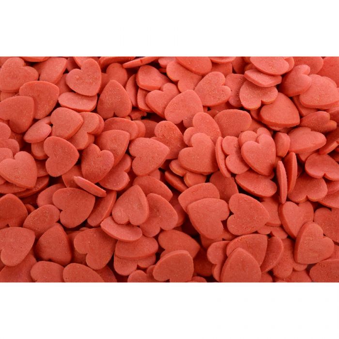Decoratii din zahar Red Heart-Shaped Confetti  100g 24232D GPR