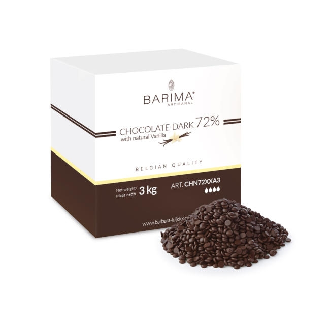 Ciocolata neagra 72% 3 kg CHN72XXA3 BARB