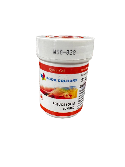 Colorant alimentar in gel, rosu soare 35g WSG-028 FC