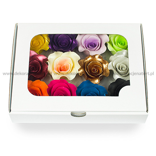 Decoratiuni din zahar trandafir, multicolor 051299/a GPR