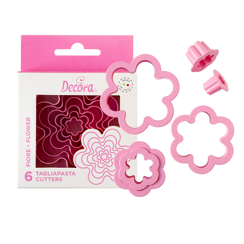 Set de decupatoare din plastic 6buc flori 0255313 Decora