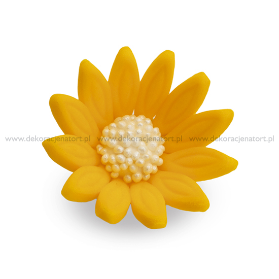 Decoratiuni din zahar Margareta galbena, d30mm, 1 buc 050501 GPC