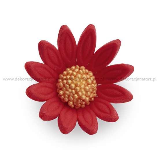 Decoratiuni din zahar Margareta rosie, d30mm, 1 buc 050502 GPC