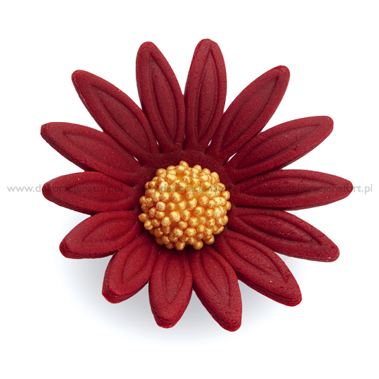 Decoratiuni din zahar Margareta bordo, d45mm, 1 buc 050407 GPC