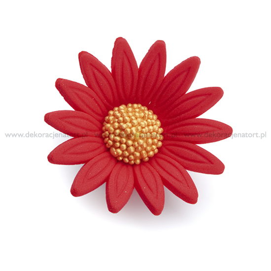 Decoratiuni din zahar Margareta rosie, d45mm, 1 buc 050402 GPC
