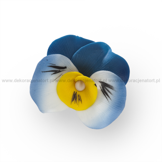 Decoratiuni din zahar Panseluta "DE LUX" bleumarin,d50mm, 1 buc 054721 GPC