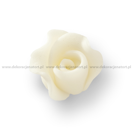 Trandafir din zahar mic alb, 1 buc 051400 GPC