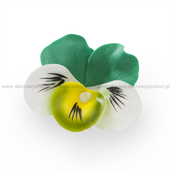 Decoratiuni din zahar Panseluta "DE LUX" verde,d50mm, 1 buc 054715 GPC