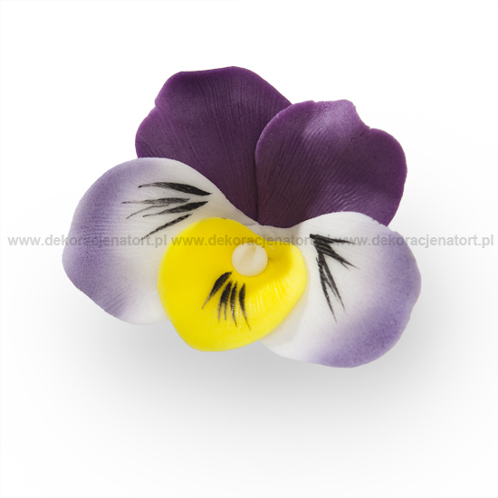 Decoratiuni din zahar Panseluta "DE LUX" amarant,d50mm, 1 buc 054710 GPC