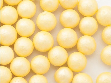 Perle din zahar galben perlat , 10 mm, 100g, 71602 GPR