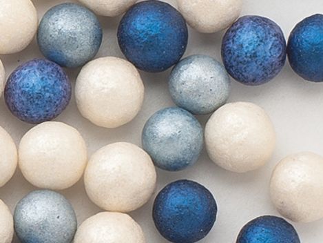 Perle din zahar 1lbe/albastre, 10mm, 100g 71527 GPR