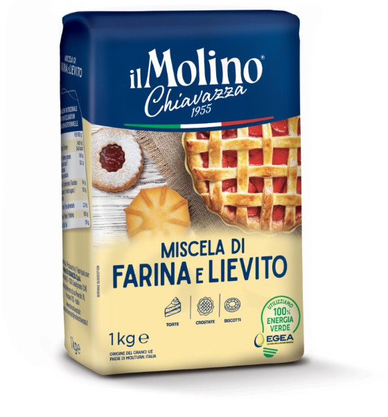 Amestec de faina din grau si drojdie 1kg, Molino Chiavazza 8 % TVA
