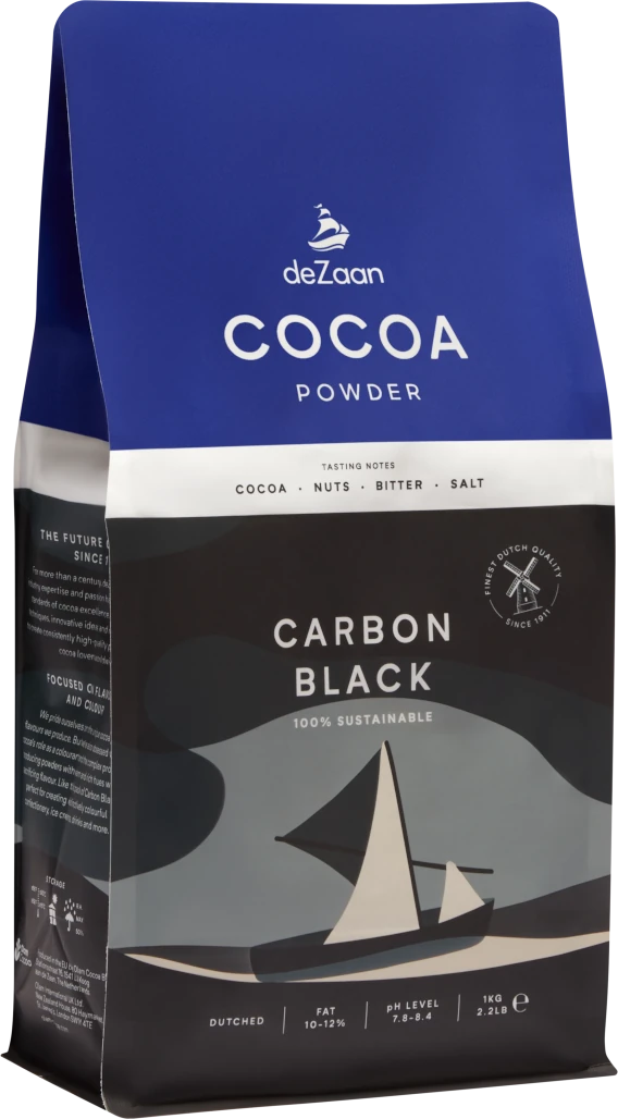 Cacao pudra alcalinizata 10-12% Carbon black, punga 1kg deZaan