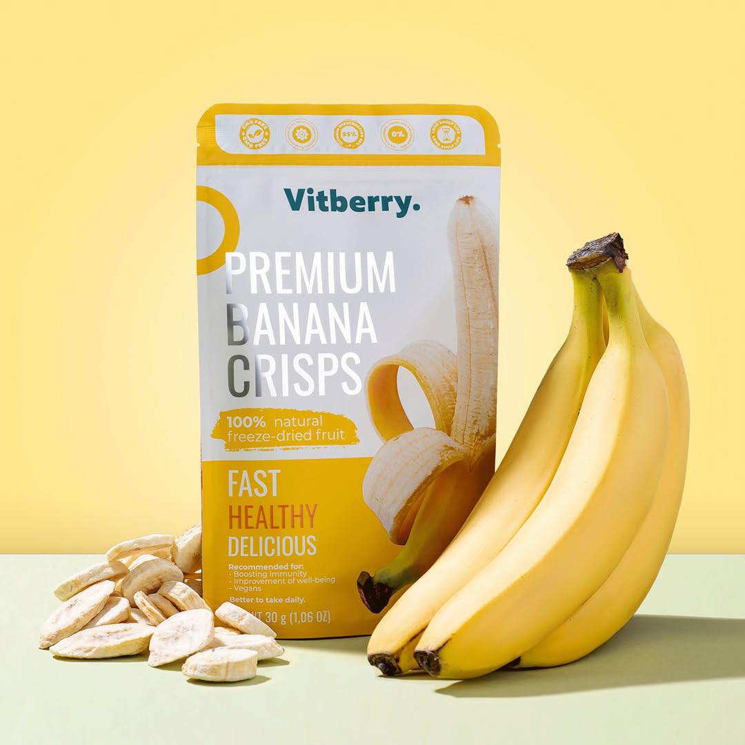 Banane liofilizate 30g Vitberry