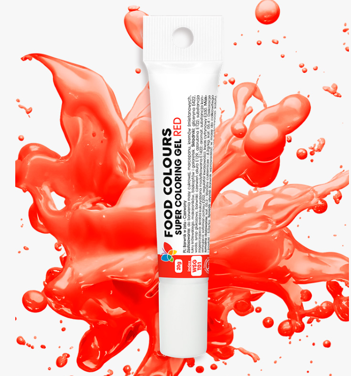 Colorant alimentar in gel rosu, 20g WSG-T01 21 Food colours