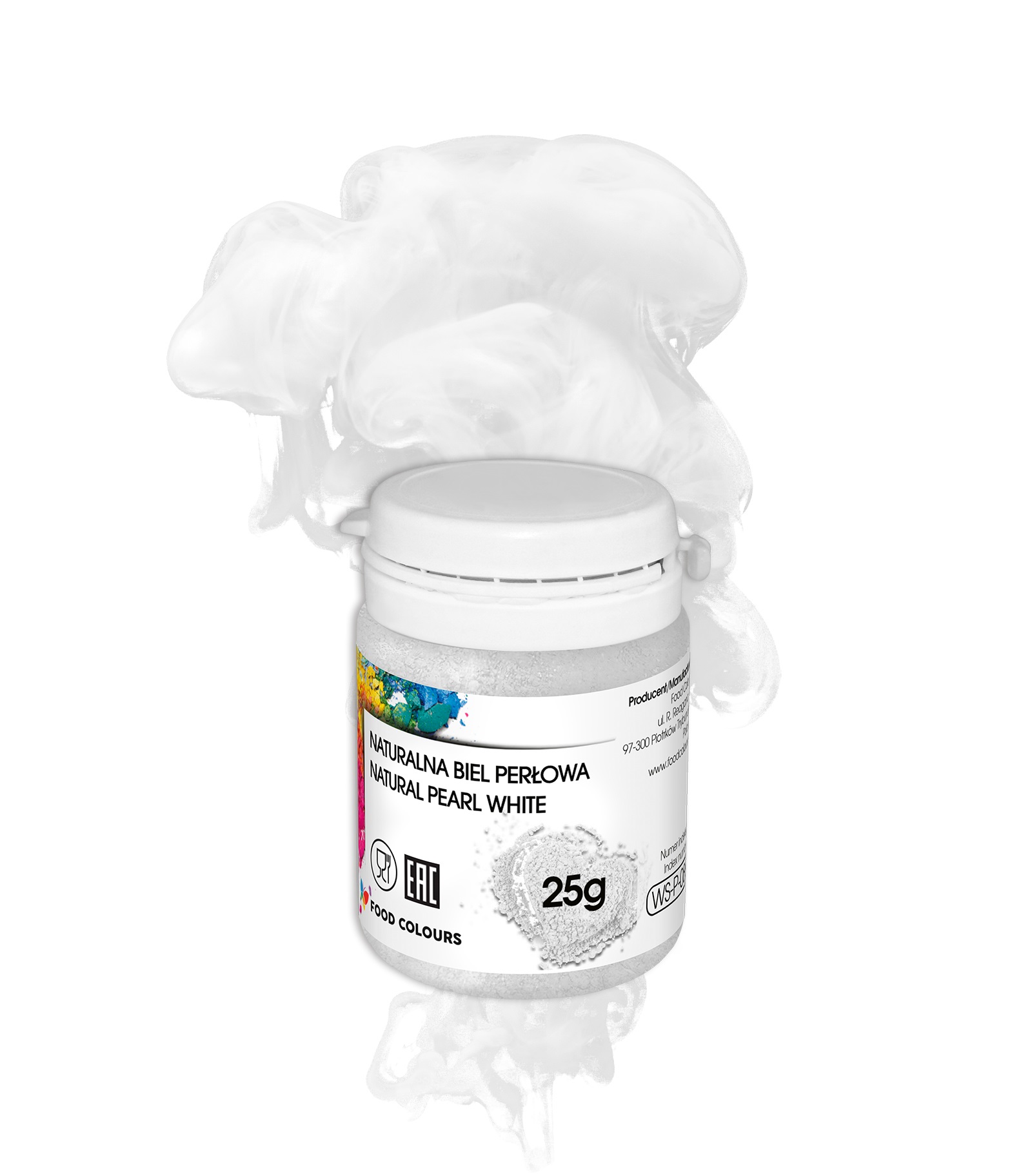 Colorant alimentar alb perlat, 25g WS-P-088 Food colours