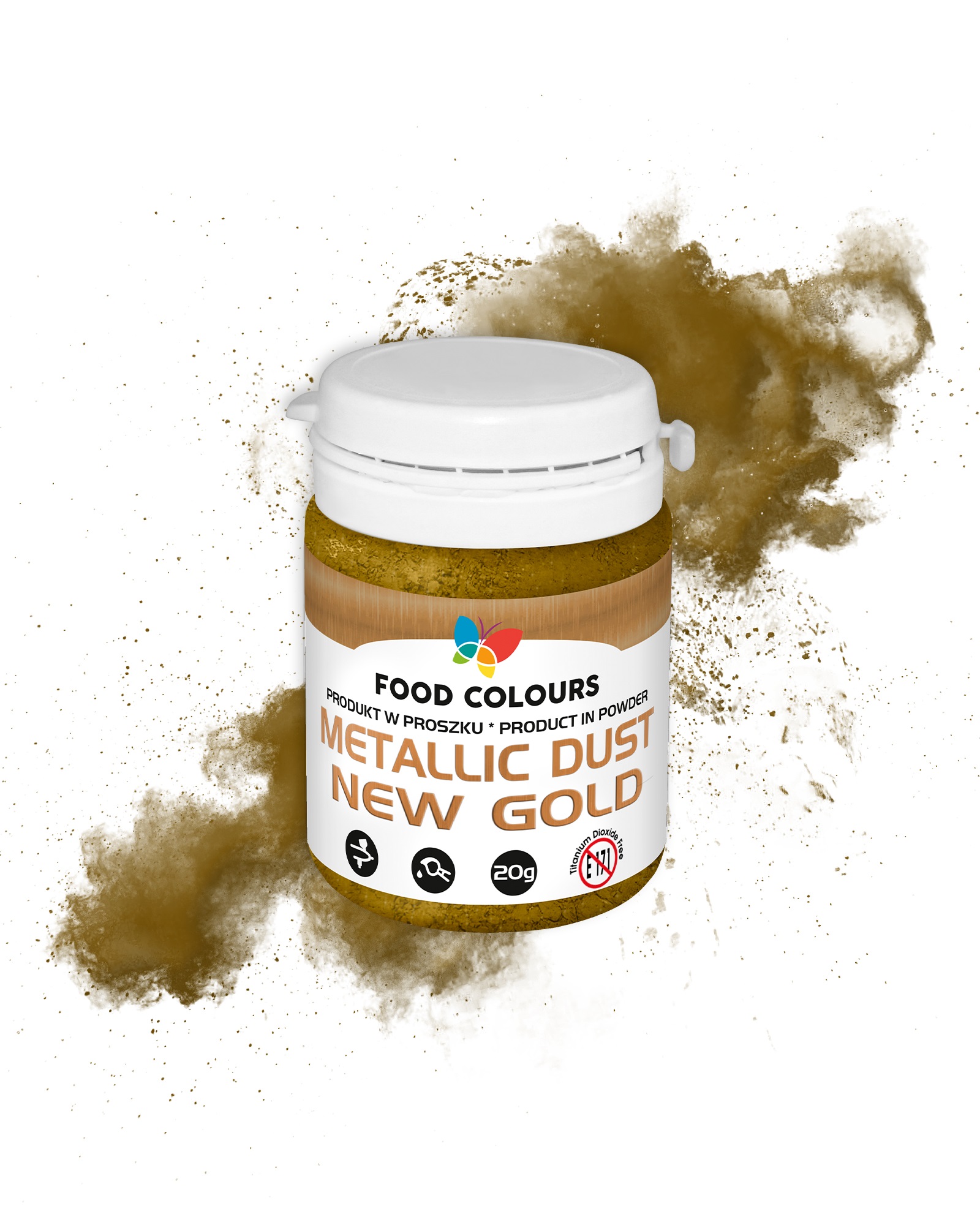 Colorant alimentar gold metalic, 20g WS-P-173 Food colors
