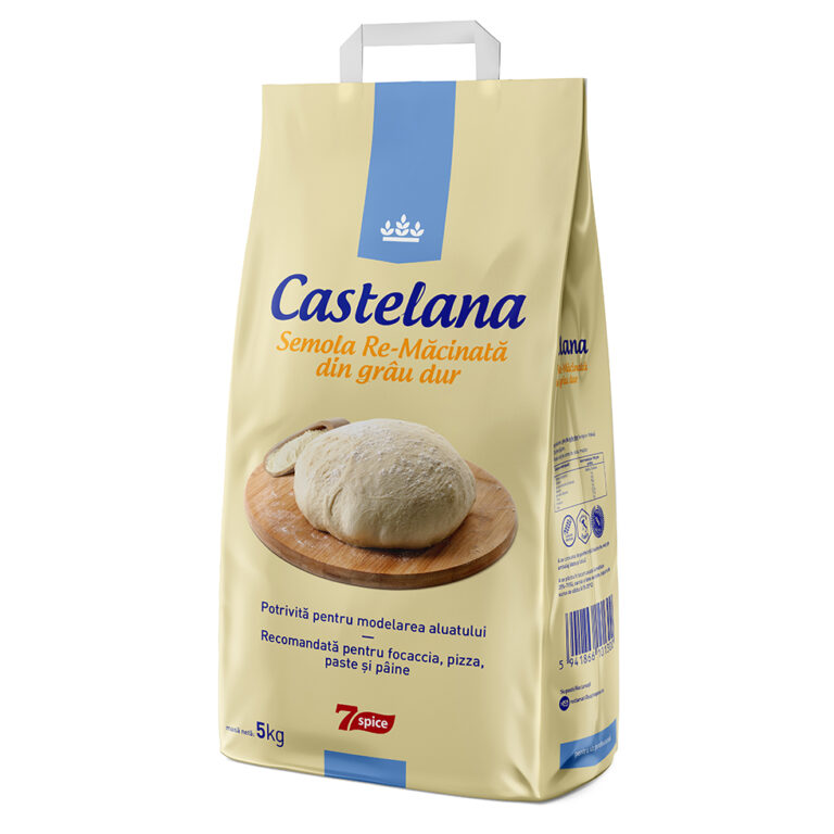 Semola remacinata grau dur Castelana, sac 5 kg