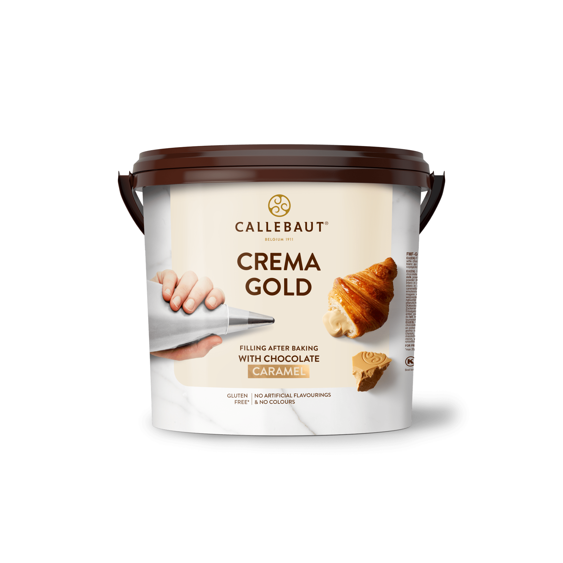 Crema de ciocolata alba cu caramel Callebaut GOLD, FMF-GOLD35-651, galeata 5kg
