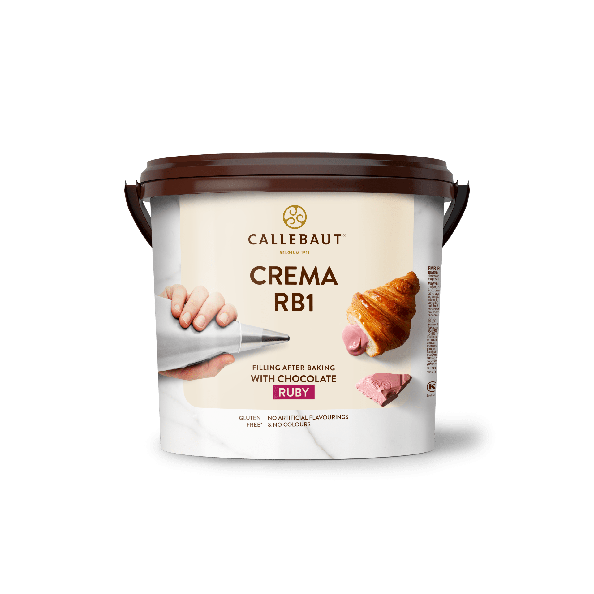 Crema de ciocolata ruby Callebaut RB1,FMR-Ruby36-651, galeata 5kg