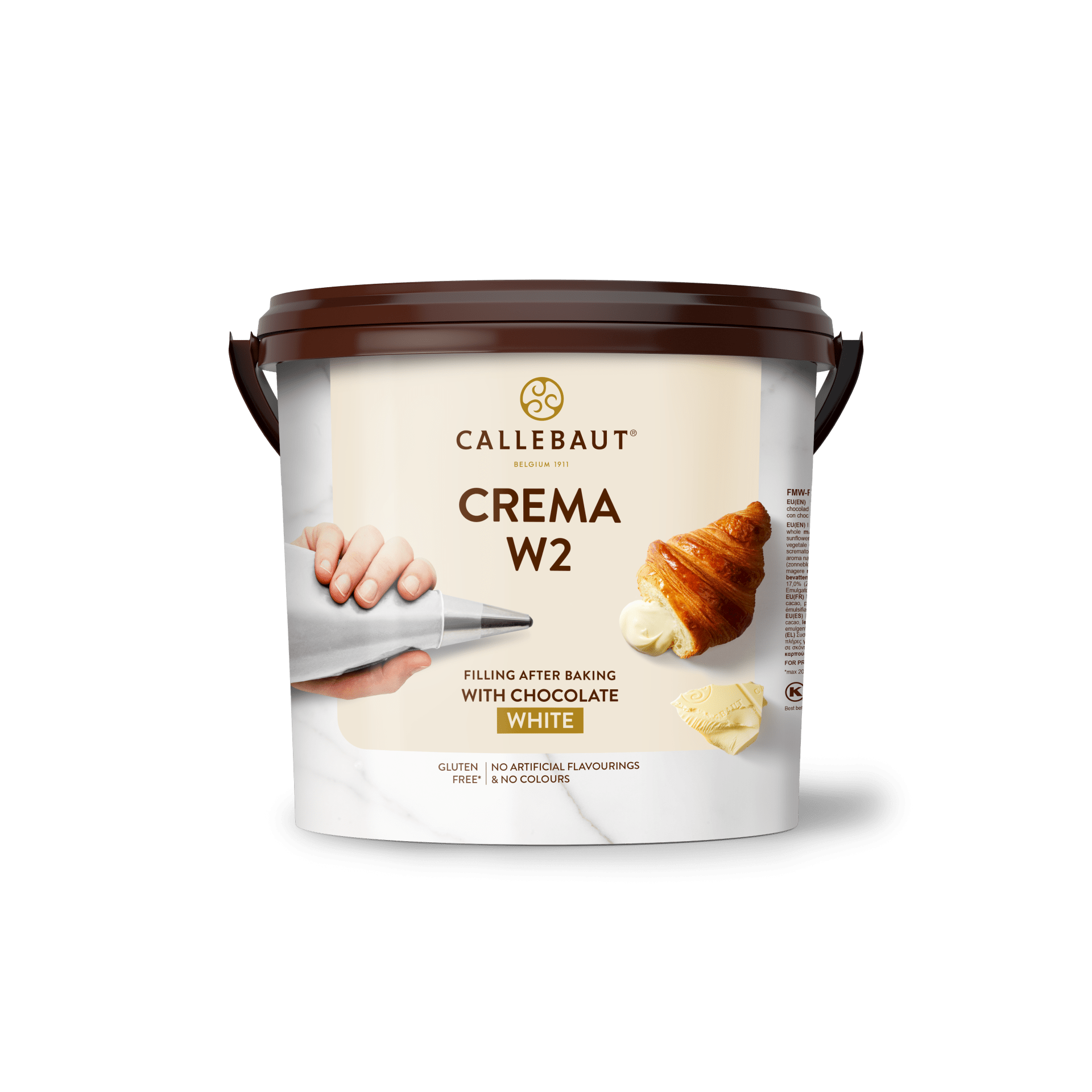 Crema de ciocolata alba Callebaut W2, FMW-R1435-651, galeata 5kg