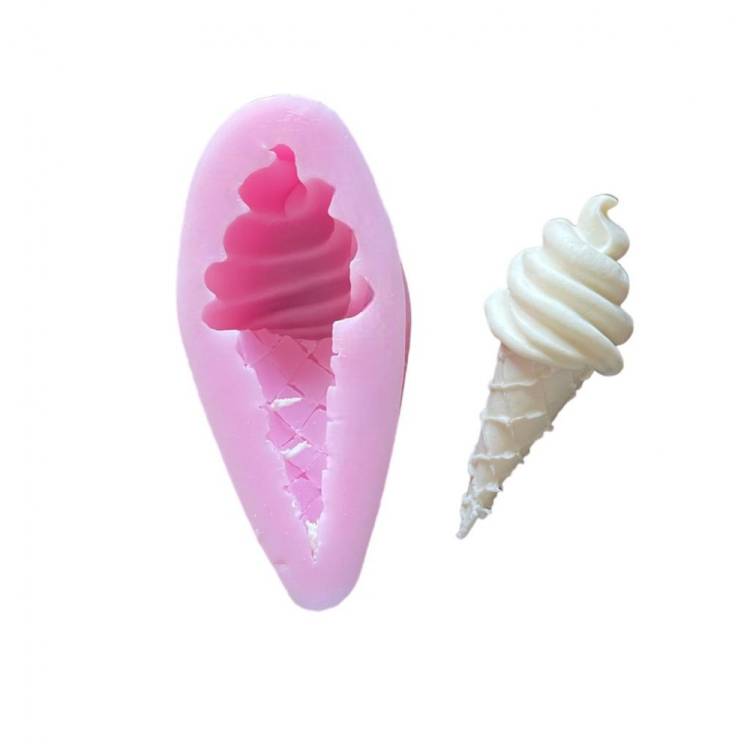 Forma din silicon soft ice cream in cornet 33394 Cesil