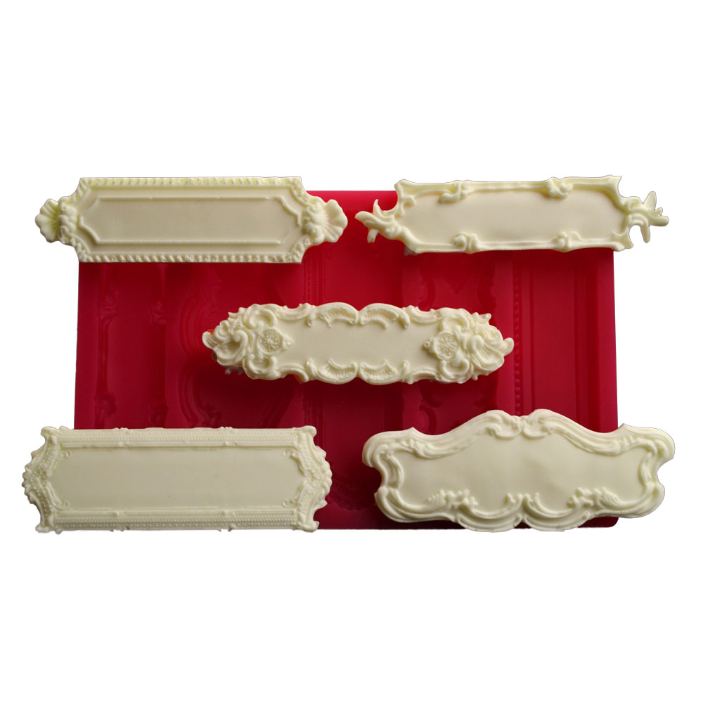 Forma din silicon 5 placute decorative 20x12,5cm 33029 Cesil