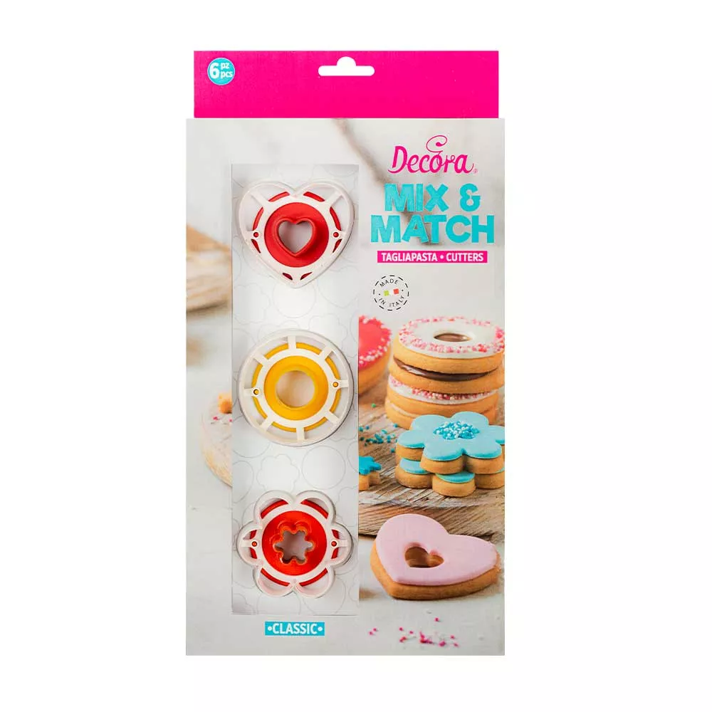 Set decupatoare din plastic pentru biscuiti, 6buc 0255042 Decora