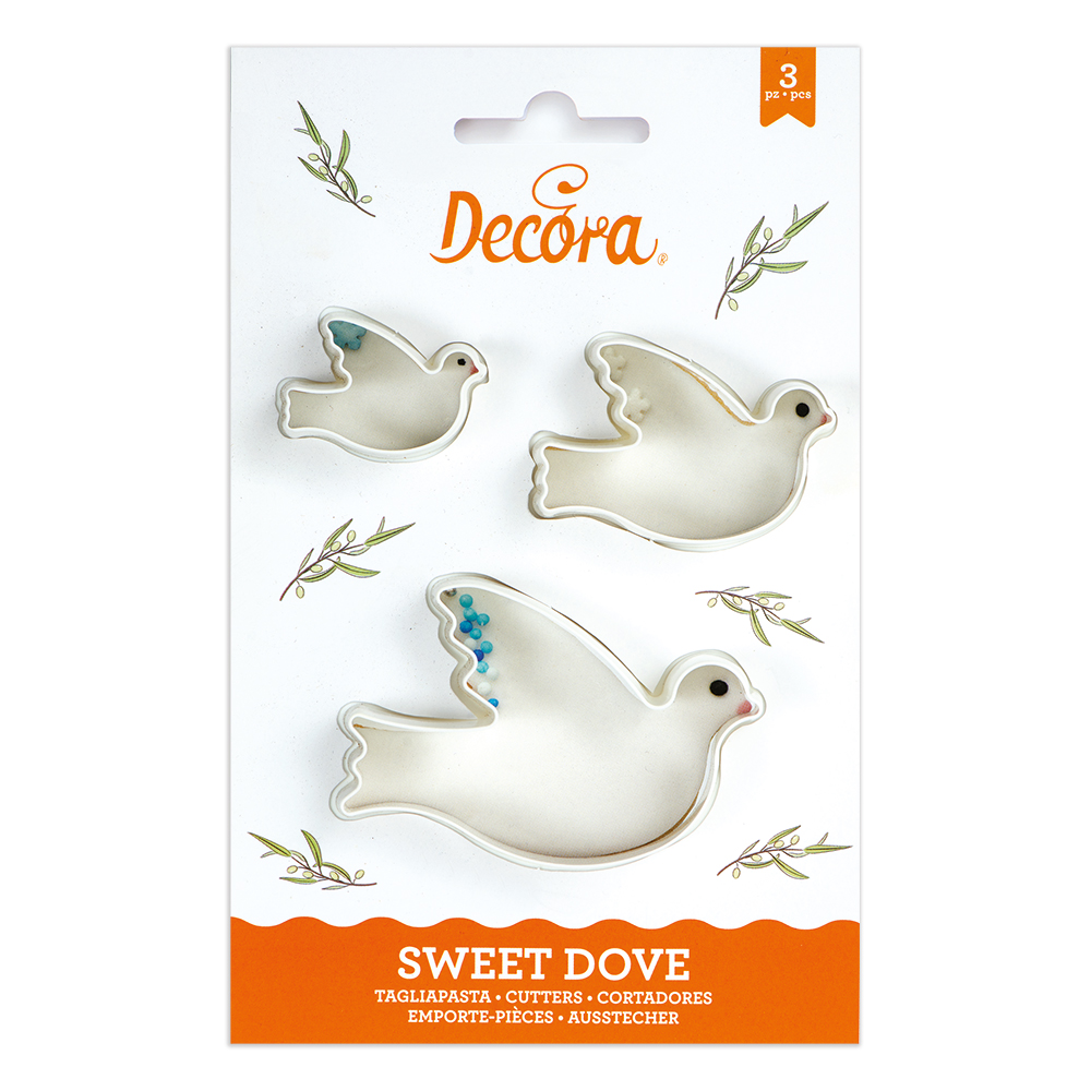 Decupatoare din pastic DOVES 3buc/set 0255407 DER