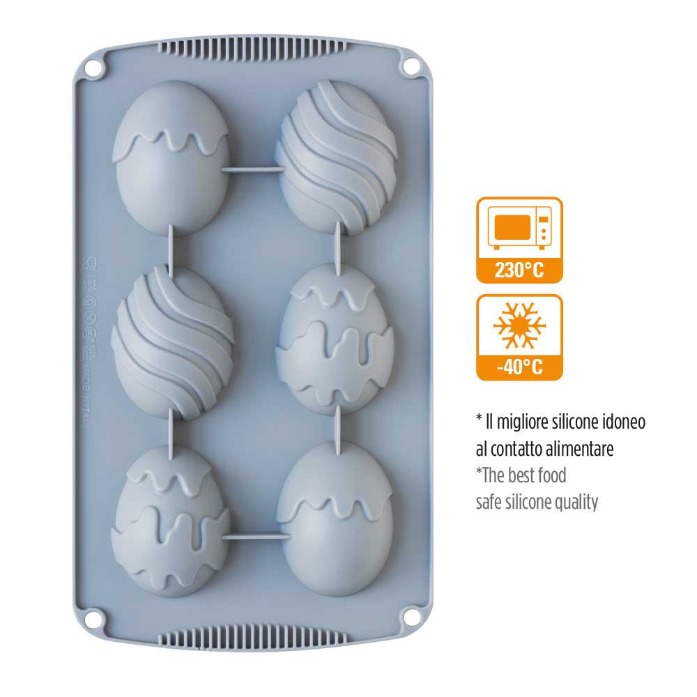 Forma din silicon 6 cavitati tematica pascala 9260407 Decora